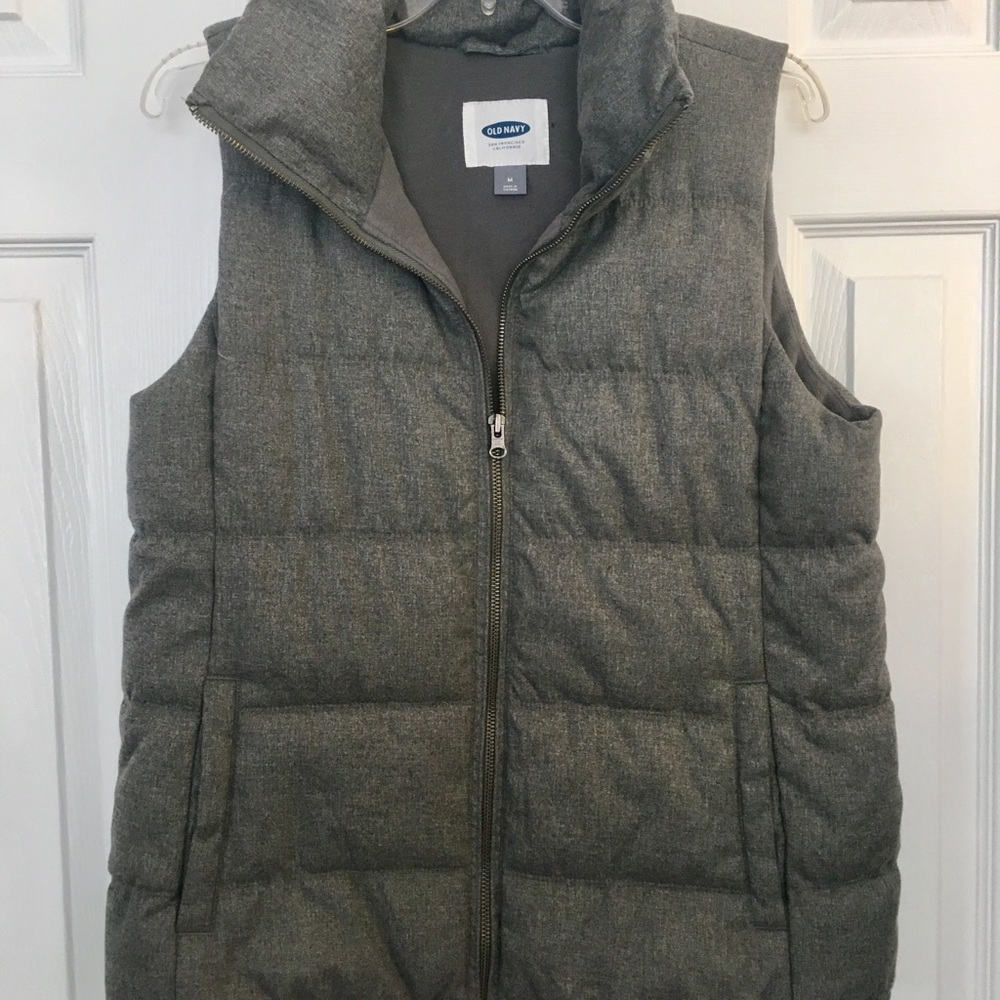 Old Navy Grey Puffy Vest